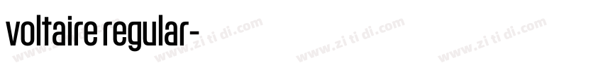 voltaire regular字体转换